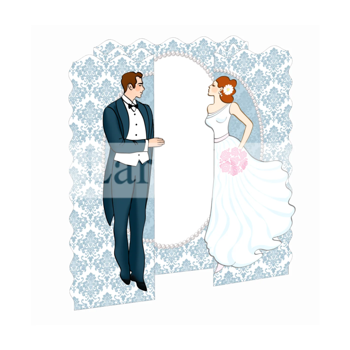 Поздравителна картичка за сватба ,,На една крачка от теб" -ПД 0485 1-PD-0485