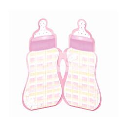 Поздравителна картичка ,,Бебешко шишенце за вашето момиче" - ПД 0610 1-PD-0610