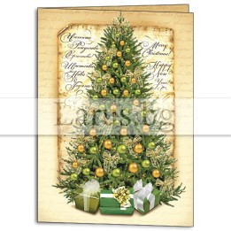 Зимна двойна картичка 0928 1-ZD-0928