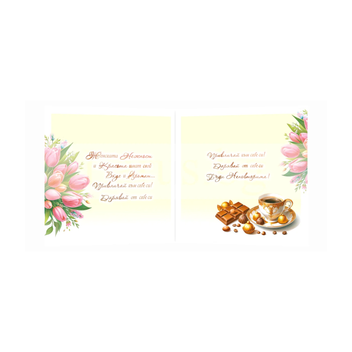 Картичка за рожден ден ,,Сутрешна мечта" - ПД 0912 1-PD-0912