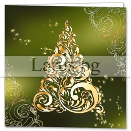 Зимна двойна картичка 0968 1-ZD-0968