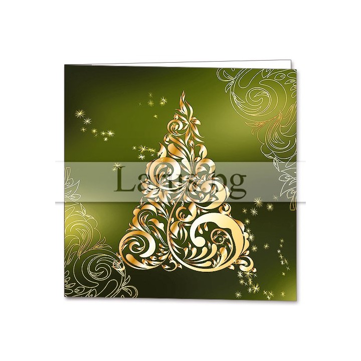 Зимна двойна картичка 0968 1-ZD-0968