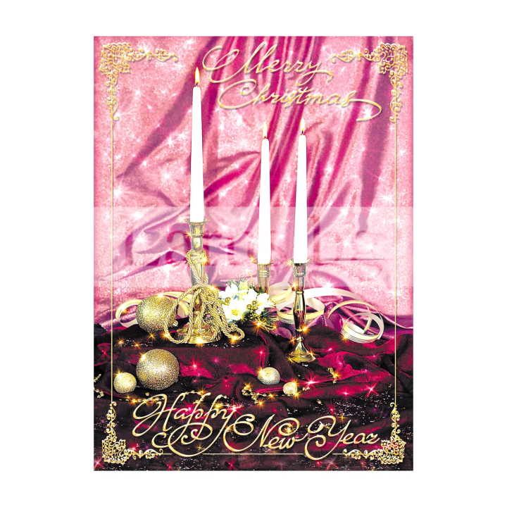 Зимна двойна картичка 0003 1-ZD-0003