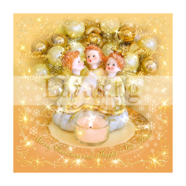 Зимна двойна картичка 0150 1-ZD-0150