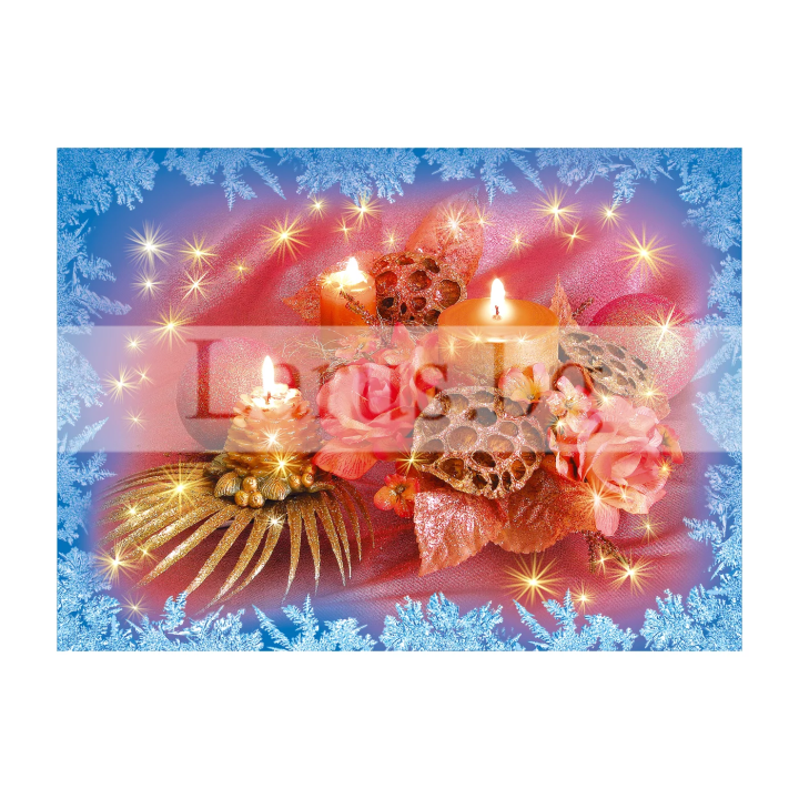 Зимна двойна картичка 0210 1-ZD-0210