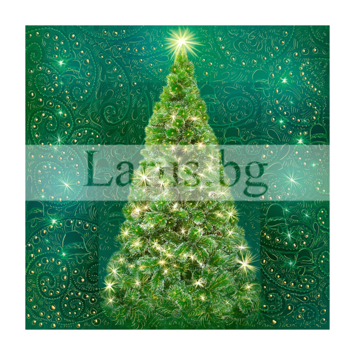 Зимна двойна картичка 0276 1-ZD-0276