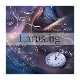 Зимна двойна картичка 0472 1-ZD-0472