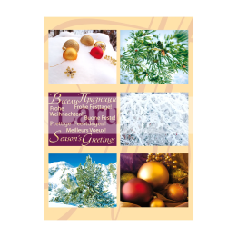 Зимна двойна картичка 0618 1-ZD-0618