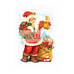 Зимна двойна картичка 0983 1-ZD-0983