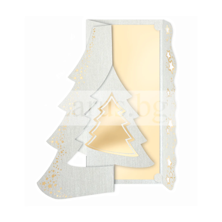 Зимна двойна картичка 1114 1-ZD-1114