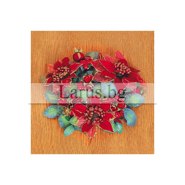 Зимна двойна картичка 0088 1-ZD-0088