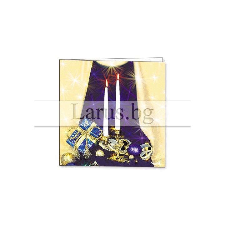 Зимна мини картичка 0040 1-ZM-0040