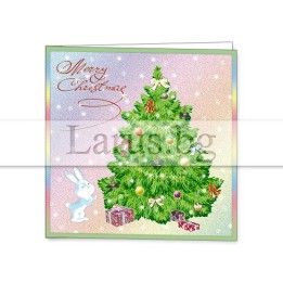 Зимна мини картичка 0053 1-ZM-0053