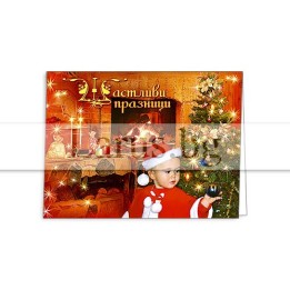 Зимна мини картичка 0134 1-ZM-0134