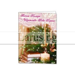 Зимна мини картичка 0151 1-ZM-0151