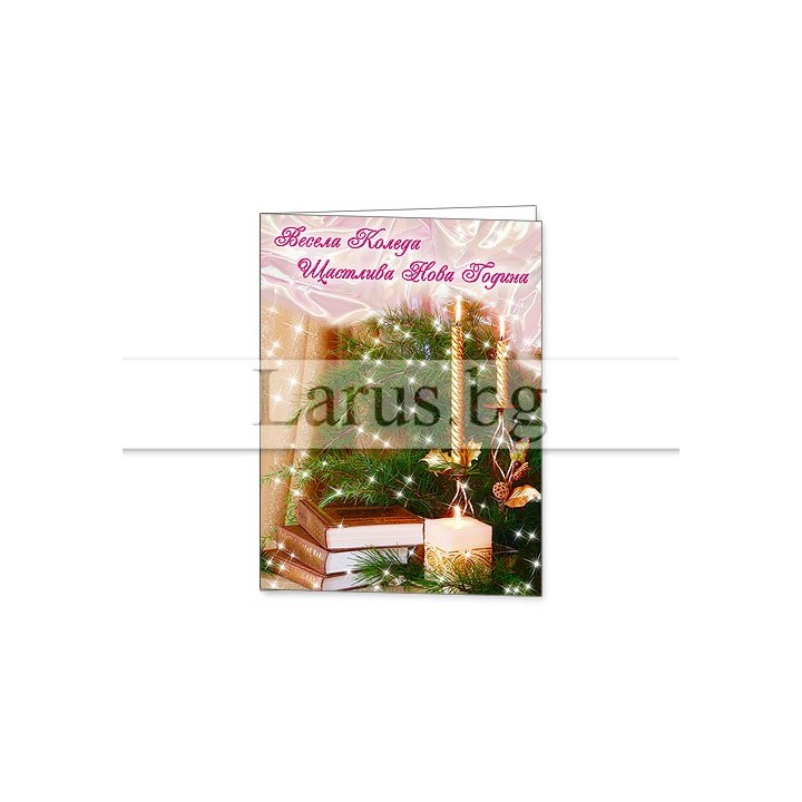 Зимна мини картичка 0151 1-ZM-0151