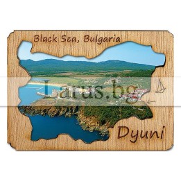 Магнитен сувенир Дюни с дървен елемент 12-mdDU-0002