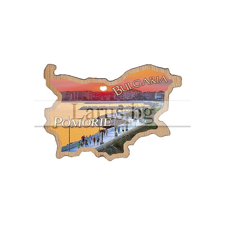 Магнитен сувенир Поморие фотокарта 12-mdPO-0009