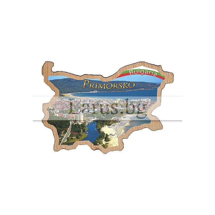 Магнитен сувенир Приморско фотокарта 12-mdPR-0012