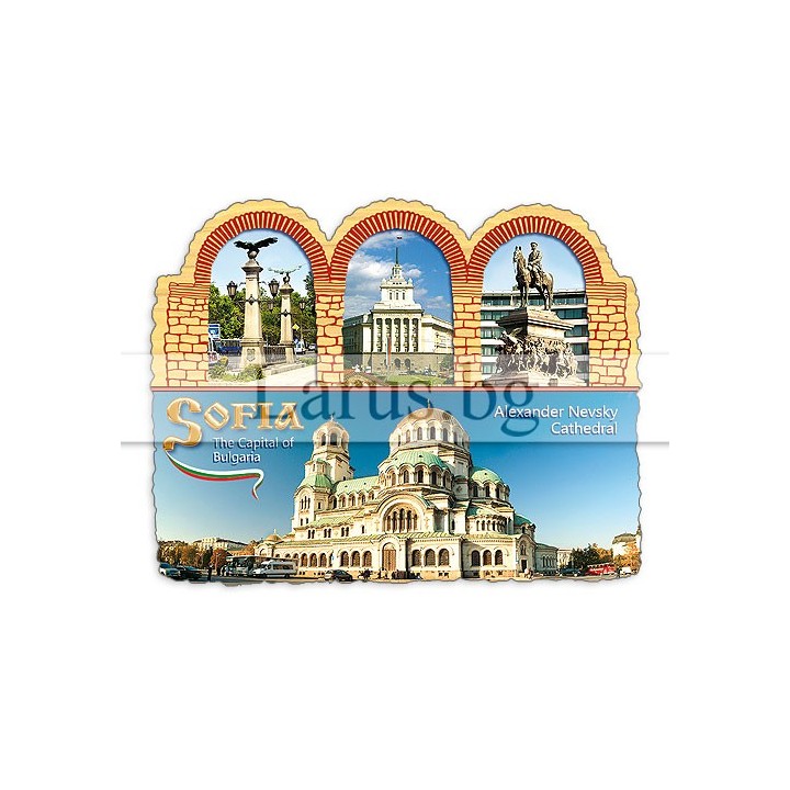 Магнитен сувенир София MDF 12-mdSO-0001