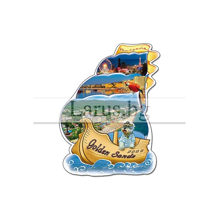 Магнитен сувенир Златни Пясъци-Щанца 12-mhGS-0016