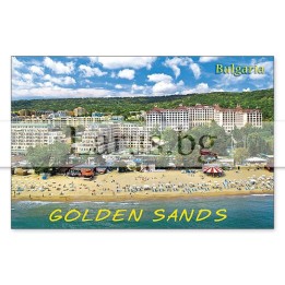 Магнитен сувенир Златни Пясъци- „Плочка“ 12-mhGS-0019