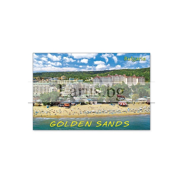 Магнитен сувенир Златни Пясъци- „Плочка“ 12-mhGS-0019