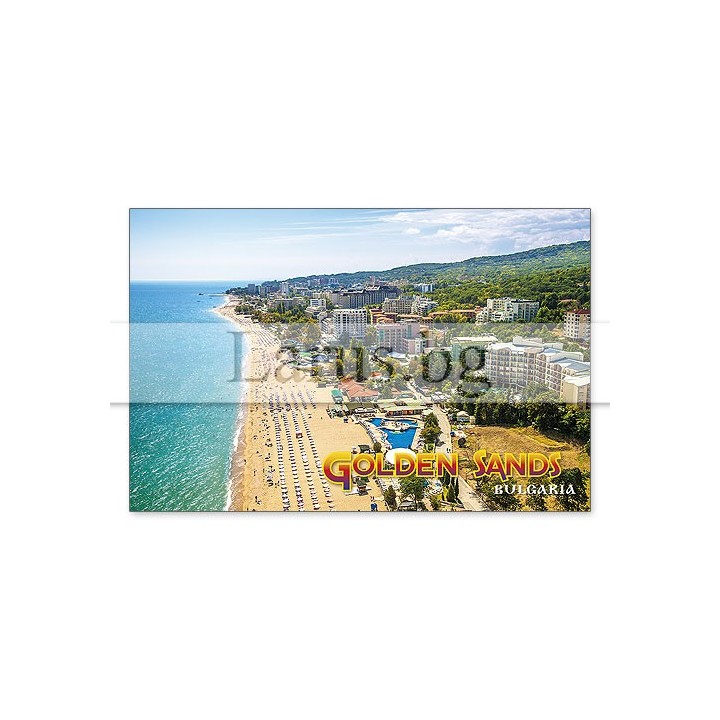 Магнитен сувенир Златни Пясъци- „Плочка“ 12-mhGS-0027