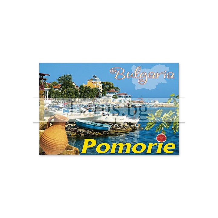 Магнитен сувенир Поморие- „Плочка“ 12-mhPO-0006