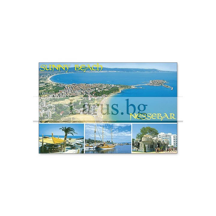 Магнитен сувенир Слънчев Бряг- „Плочка“ 12-mhSB-0038