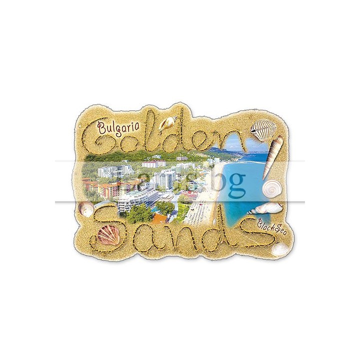 Магнитен сувенир Златни Пясъци MDF 12-mdGS-0019