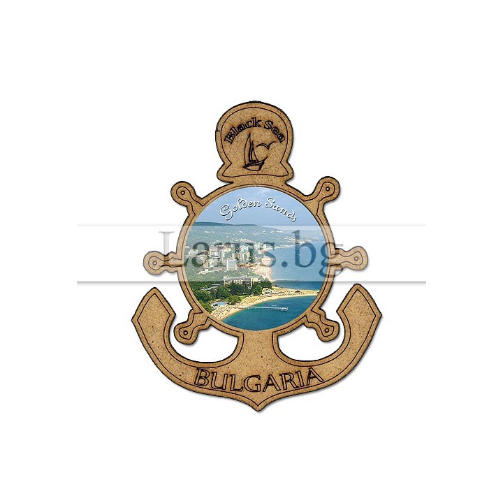 Магнитен сувенир Златни Пясъци MDF 12-mdGS-0025