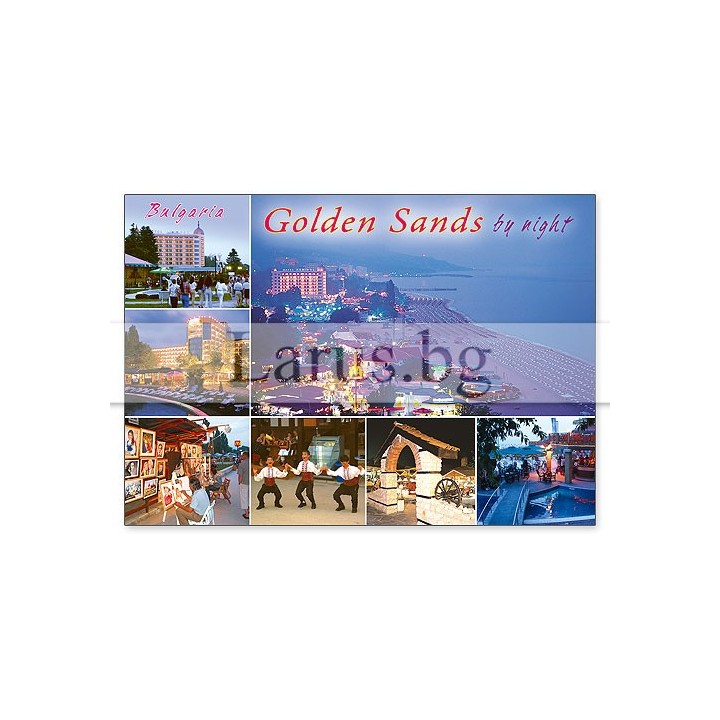 Пощенска картичка Златни Пясъци 1-GS-0137