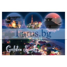 Пощенска картичка Златни Пясъци 1-GS-0215