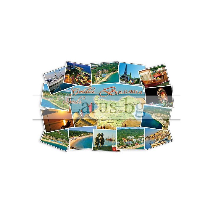 Пощенска картичка Златни Пясъци 1-GS-0216