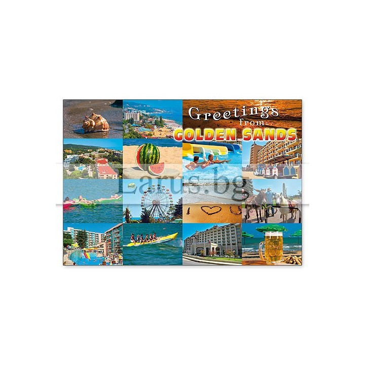 Пощенска картичка Златни Пясъци 1-GS-0228