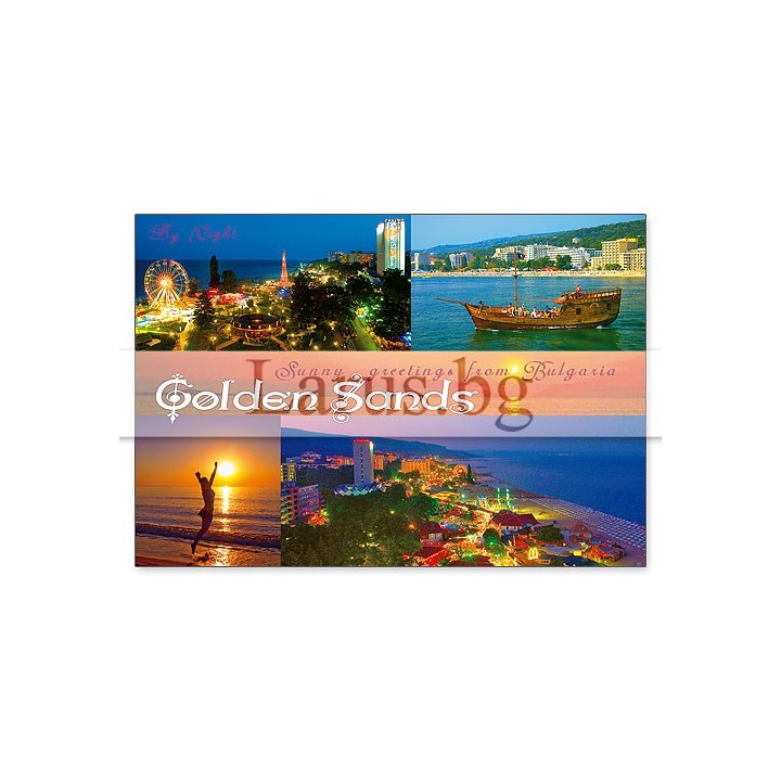 Пощенска картичка Златни Пясъци 1-GS-0243
