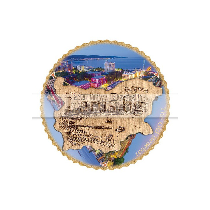 Магнитен сувенир Слънчев Бряг ротационен 12-mdSB-0022