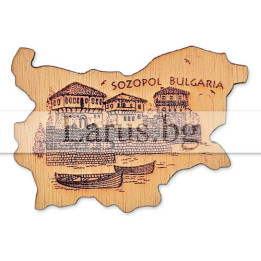Магнитен сувенир Созопол гравюра 12-mdSZ-0005