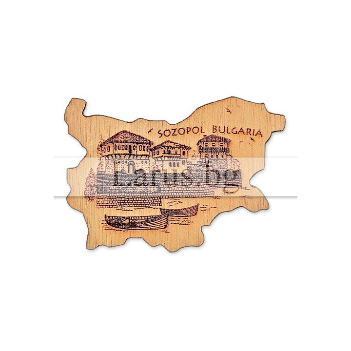 Магнитен сувенир Созопол гравюра 12-mdSZ-0005