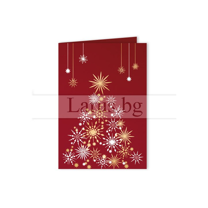 Зимна мини лукс картичка 0224 1-ZM-0224